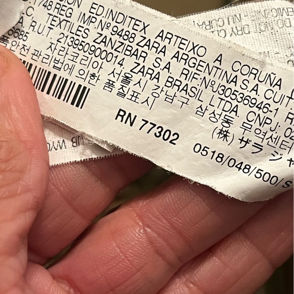 Zara Women Round Neck Cinch Waist Green Drawstring Jacket Sz S Women - Picture 9 of 9